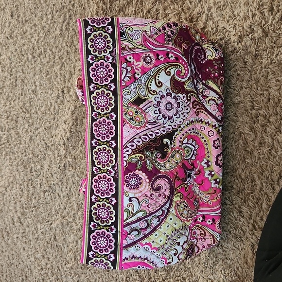 Vera Bradley Very Berry Paisley retired East West tote - Picture 1 of 4